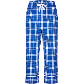 boxercraft Royal Silver Plaid Youth Wide Cuff Flannel Pant-Ym in Saudi Arabia