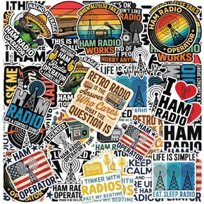 20PCS Ham Radio Stickers – Amateur Radio Operator Vinyl Waterproof Stickers for Hobbyists, Engineers, Laptop, Water Bottle in Saudi Arabia