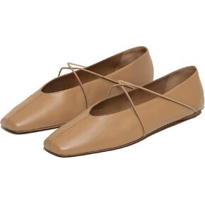 Women’s Square Toe Ballet Flats Criss Cross Strap Mary Jane Shoes Slip On Comfortable Flats for Office Work Casual in Saudi Arabia
