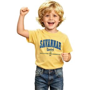 MODNTOGA Toddler Girls Boys Baseball Shirt Retro Banana Print T-Shirt Baseball Team Fan Outfit Game Day Short Sleeve Tee Tops in Kuwait