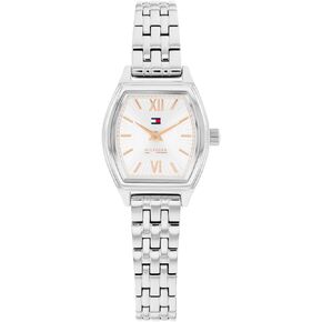 Tommy Hilfiger Women’s Quartz Watch - Mini Tonneau Case, Sunray Dial, Roman Numerals, Bracelet - Water Resistant up to 30m - Sophisticated, Versatile Timepiece - Gift for Her 21.5mm in Kuwait