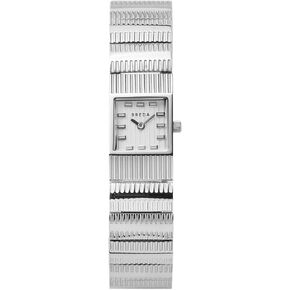 Breda 'Groove' Silver and Metal Bracelet Watch, 16MM in Saudi Arabia