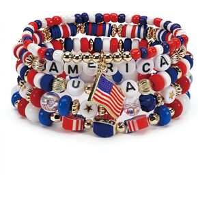 Soccer Beaded Bracelets Set for Women 2026 Game Day Stackable Stretch Bracelet 2026 Game Day World Cup Jewelry Accessories in Saudi Arabia