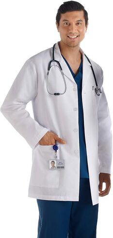 Meta 15007 Fundamentals Mens 34" Lab Coat White 2XL in Kuwait