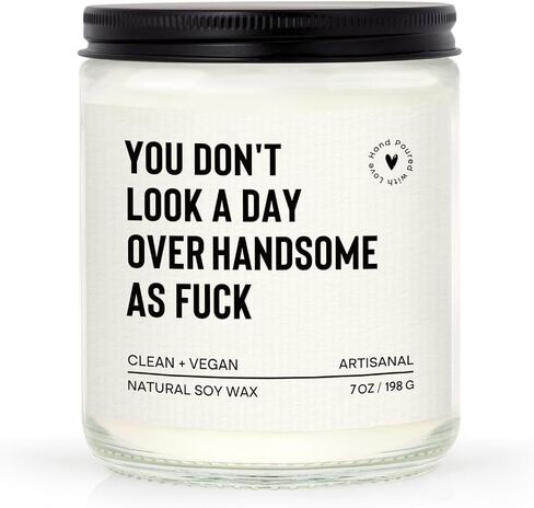 Fathers Day Birthday Gifts for Husband Boyfriend Dad Him, Romantic Anniversary Candle Gifts for Men Boyfriend Husband Fiance, Funny Birthday Gift for Men Brother Friend, Lavender(7oz) in Saudi Arabia