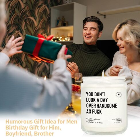 Fathers Day Birthday Gifts for Husband Boyfriend Dad Him, Romantic Anniversary Candle Gifts for Men Boyfriend Husband Fiance, Funny Birthday Gift for Men Brother Friend, Lavender(7oz) in Saudi Arabia