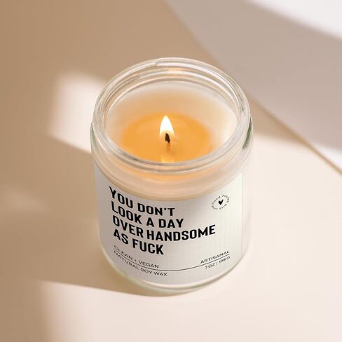 Fathers Day Birthday Gifts for Husband Boyfriend Dad Him, Romantic Anniversary Candle Gifts for Men Boyfriend Husband Fiance, Funny Birthday Gift for Men Brother Friend, Lavender(7oz) in Saudi Arabia
