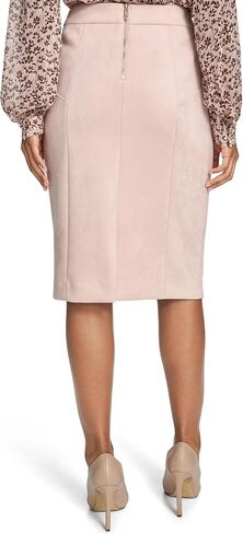 Tommy Hilfiger Women's Solid Faux Suede Midi Pencil Skirt in Kuwait