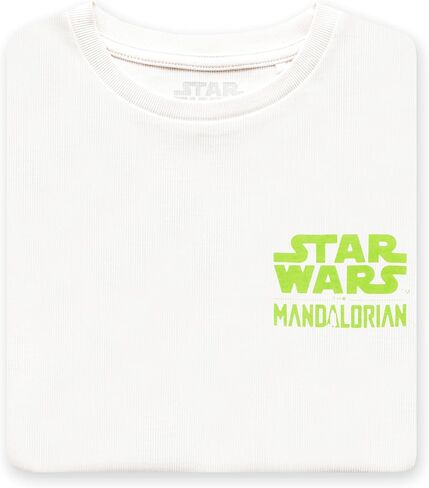 STAR WARS The Mandalorian Shirt for Kids, The Mandalorian and Grogu Boys Tshirt, Grogu Boys Graphic Tees, White 6 in Kuwait