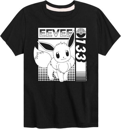 ملابس HYBRID - Pokémon - Eevee 133 - تي شيرت شبابي بأكمام قصيرة in Kuwait