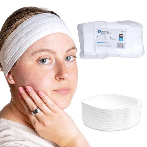 BodyMed Disposable Medical & Spa Headbands - 200 Count, Easy Closure for One-Time Use in Clinical & Spa Setting in Saudi Arabia