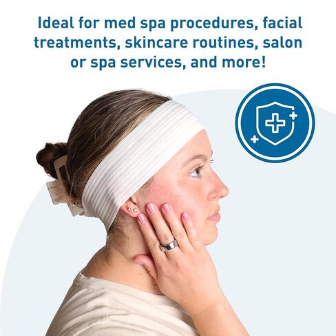 BodyMed Disposable Medical & Spa Headbands - 200 Count, Easy Closure for One-Time Use in Clinical & Spa Setting in Saudi Arabia