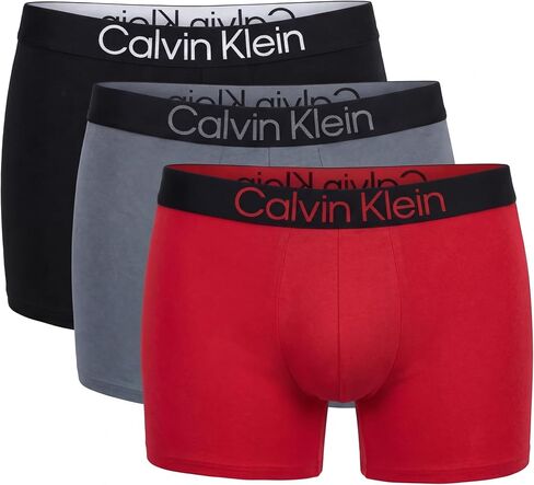 Calvin Klein Men's Cotton Stretch Bold Logo 3-Pack Boxer Briefs in Saudi Arabia