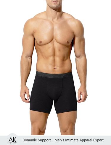 Arjen Kroos Men's Seamless Boxer Briefs 4 Pack Anti-Chafing Shapewear-Moisture Wicking Workout Running Underwear in Kuwait
