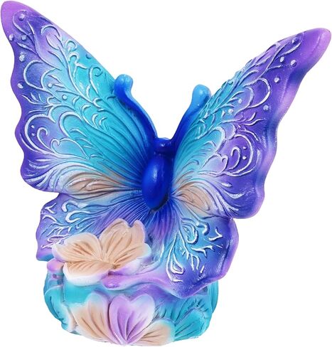 Butterfly Incense Burner – 5 x 4 x 2.25 Inch Hand-Painted Cold Cast Resin | Decorative Holder for Incense Sticks & Cones | Nature-Inspired Butterfly Design Spiritual Home & Meditation Décor in Kuwait