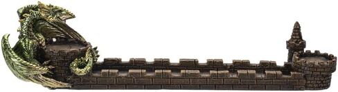 Pacific Giftware Dragon Castle Wall Stick Incense Burner with 2 Tealight Holders 11" Long in Kuwait