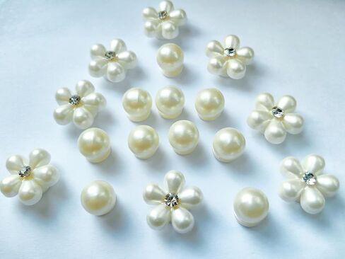 Silver Flower Shoe Charms for Women, Bling Rhinestone Charms for Clog Shoe Decoration in Saudi Arabia