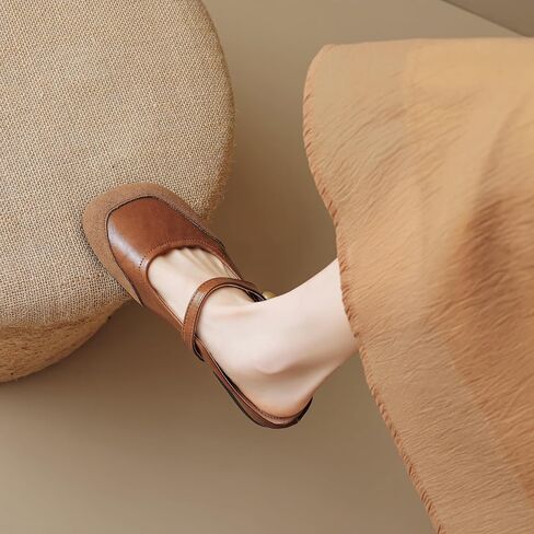 Dear Time Women's Closed Toe Flats Backless Mary Jane Slip on Shoes Comfortable Mules in Saudi Arabia