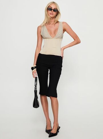 Princess Polly Women's Briannah Contrast Corset Top in Kuwait