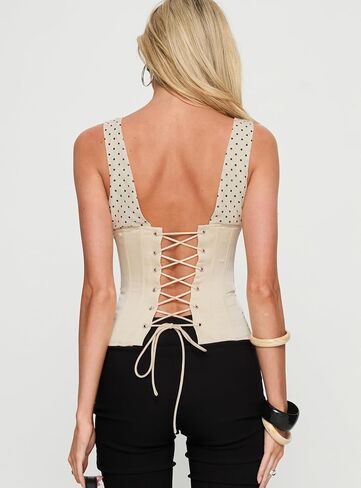 Princess Polly Women's Briannah Contrast Corset Top in Kuwait