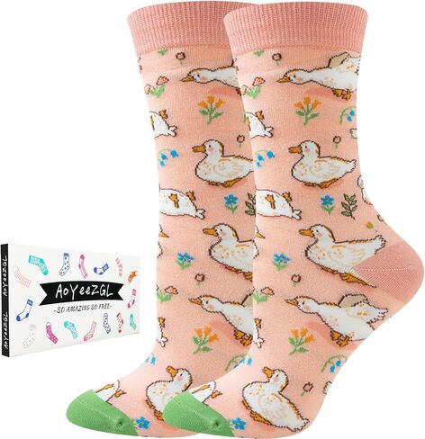 Women Colourful fun Socks,Cute Crazy Animals Socks,Funny Gifts Christmas Stocking Stuffers for Women in Saudi Arabia
