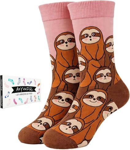 Women Colourful fun Socks,Cute Crazy Animals Socks,Funny Gifts Christmas Stocking Stuffers for Women in Saudi Arabia