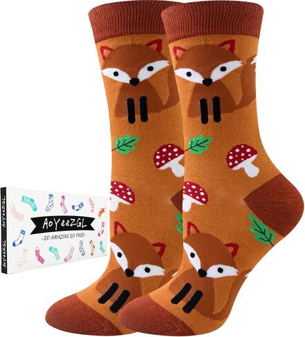 Women Colourful fun Socks,Cute Crazy Animals Socks,Funny Gifts Christmas Stocking Stuffers for Women in Saudi Arabia