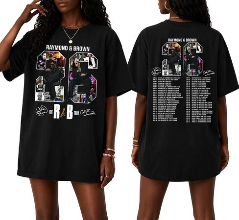 R&B Raymond Brown Tour Shirt, Vintage Concert Style T-Shirt, Retro Inspired Concert Graphic Tee in Saudi Arabia