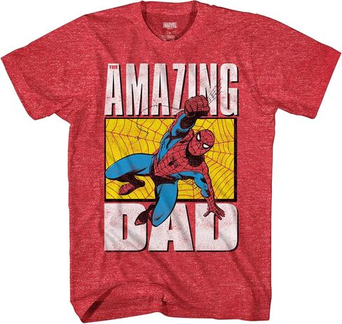Marvel Spiderman Spider-Man Amazing Dad Adult T-Shirt in Saudi Arabia