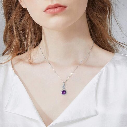 AOBOCO Butterfly Urn Necklace for Ashes 925 Sterling Silver Butterfly Cremation Jewelry Memorial Keepsake Pendant with 12 Months Birthstone Crystal from Austria in Kuwait