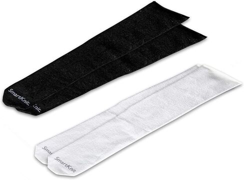 Adult AFO Interface Seamless Sensitivity Socks - 2 Pack (Black & White, Adult Regular) in Saudi Arabia