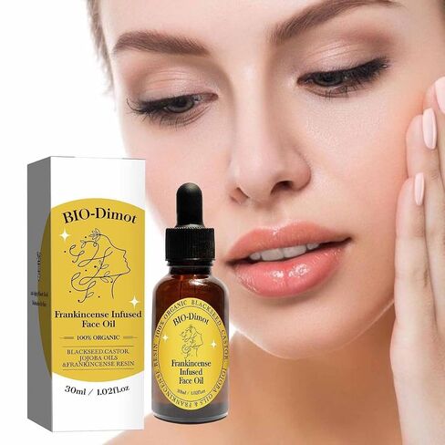 2 PCS Frankincense Essential Oil,Organic Castor & Jojoba Oils, 60 ML | Face Anti-Aging Facial Moisturizer Serum,Natural Skincare Hydrates Skin Moisturizing in Saudi Arabia
