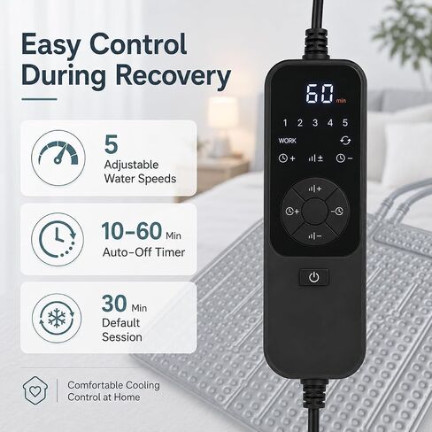 Ice Machine for Hip After Surgery, Cold Therapy Machine for Hip Replacement Recovery with Remote Control, Quiet Ice Therapy System with 18QT Portable Cooler for Pain Relief & Swelling Reduction in Kuwait