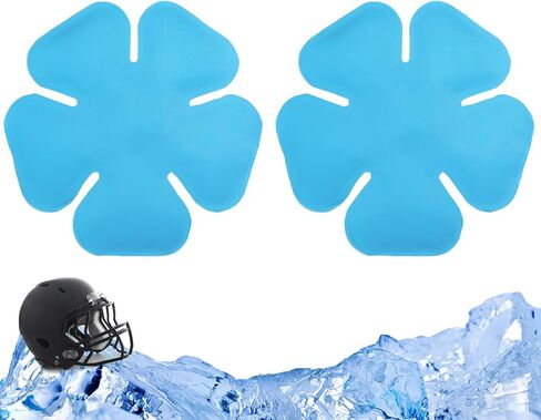 Head Cooling Ice Pack 2 Pack, Reusable Flexible Cooling Gel Liner for Regular Hats, Cycling and Catcher Helmets, Summer Heat Relief (Lake Blue) in Saudi Arabia