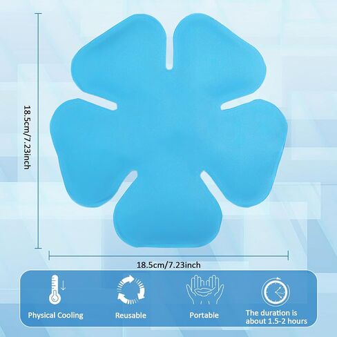 Head Cooling Ice Pack 2 Pack, Reusable Flexible Cooling Gel Liner for Regular Hats, Cycling and Catcher Helmets, Summer Heat Relief (Lake Blue) in Saudi Arabia