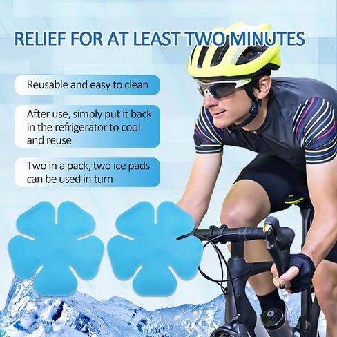 Head Cooling Ice Pack 2 Pack, Reusable Flexible Cooling Gel Liner for Regular Hats, Cycling and Catcher Helmets, Summer Heat Relief (Lake Blue) in Saudi Arabia
