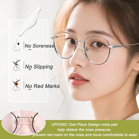 5 PCS One-piece Glasses Nose Pads Screw-in Anti-Slip Silicone Eyeglasses Nose Pads Replacement for Glasses Sunglasses in Saudi Arabia