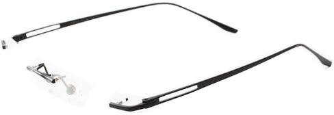 1 Pair Metal Frame Arms Rimless Titanium Alloy Glasses Legs and Nose Bridge Glasses Replacement Temple Eyewear Frame Temple Screws and Screwdriver (Single Hole) in Kuwait