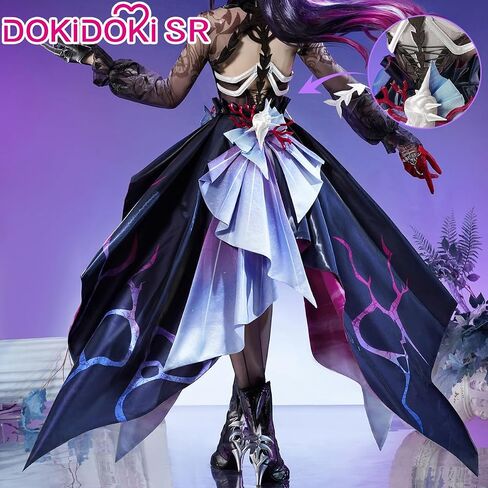 أزياء كيرا كيرا هيسيلينز التأثيرية Doki-SR مجموعة كاملة من لعبة هونكاي ستار رايل هايسيلينز أزياء الهالوين HSR in Kuwait