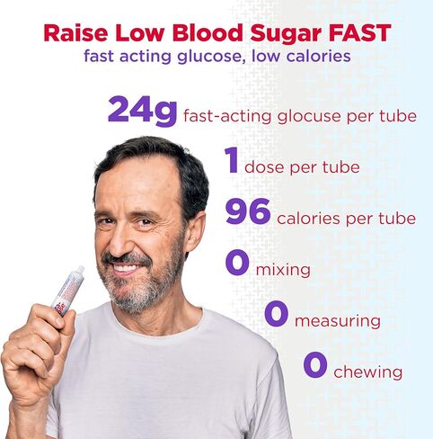 Insta-Glucose Gel, Convenient Fast Acting Glucose for Blood Sugar Support, Cherry Flavor, 1.09 Oz (Pack of 3) in Kuwait