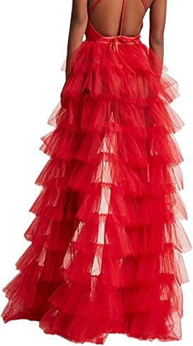 PURFUN Sexy Sheer Tulle Long Bustle Skirt Women Punk Tie On Tutu Overskirt Halloween Cocktail Party Wedding Mesh Train Skirt in Saudi Arabia