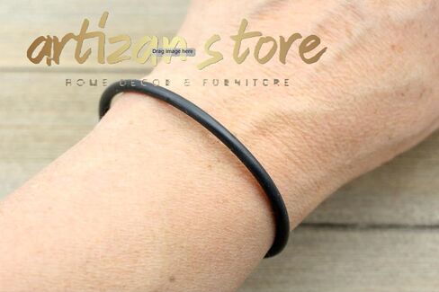 ARTIZANSTORE Thin Iron Bracelet, 6th Gift, Unisex Iron Bracelet, Hand Forged, in Kuwait