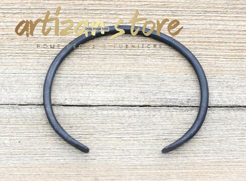 ARTIZANSTORE Thin Iron Bracelet, 6th Gift, Unisex Iron Bracelet, Hand Forged, in Kuwait