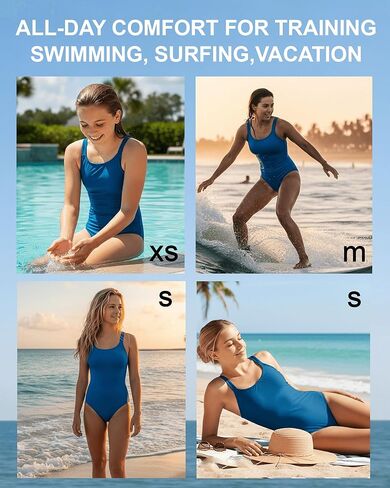 Battewa Period Swimwear One Piece Leakproof Swimsuit V-Neck Menstrual Tummy Control Bathing Suit for Teens Girls Women in Saudi Arabia
