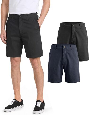 Liloak Chino Shorts Men Shorts Casual Pack 9 Inch Inseam for Golf Summer Lounge Dress Lightweight in Kuwait