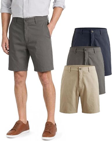 Liloak Chino Shorts Men Shorts Casual Pack 9 Inch Inseam for Golf Summer Lounge Dress Lightweight in Saudi Arabia