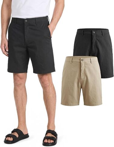 Liloak Chino Shorts Men Shorts Casual Pack 9 Inch Inseam for Golf Summer Lounge Dress Lightweight in Saudi Arabia