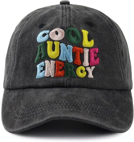 Cool Auntie Club Energy Hats for Women, Adjustable Cotton Embroidered Aunt Baseball Cap in Saudi Arabia
