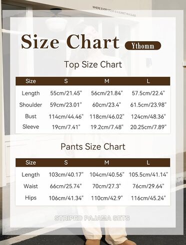 Ythomm Striped Pajama Sets Womens Two Piece Lounge Outfits Short Sleeve Off Shoulder Shirts Drawstring Pants Matching Pj Sets in Saudi Arabia