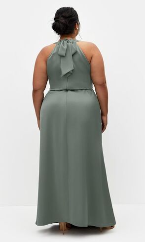 City Chic Plus Size Dress - Celina Halter Maxi in Kuwait